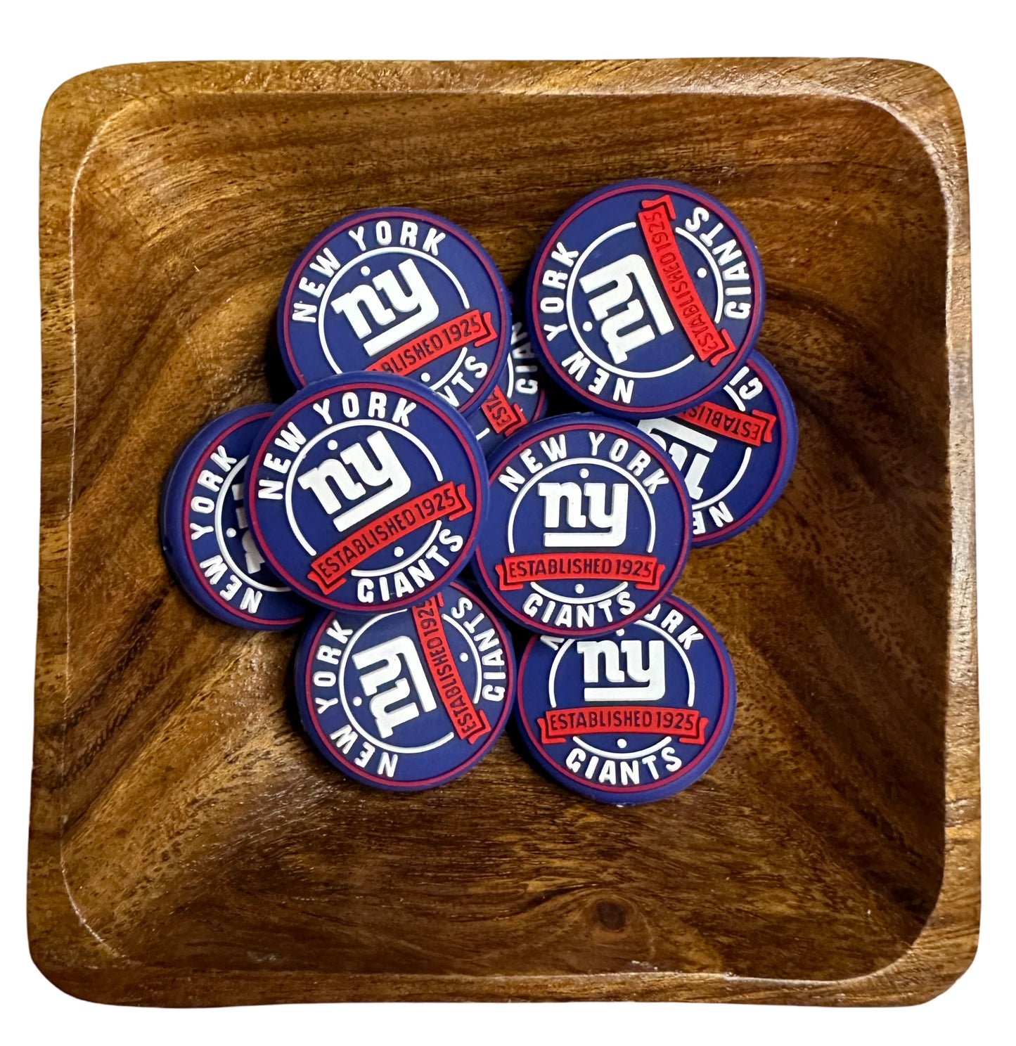 New York Giants Silicone Focal Bead