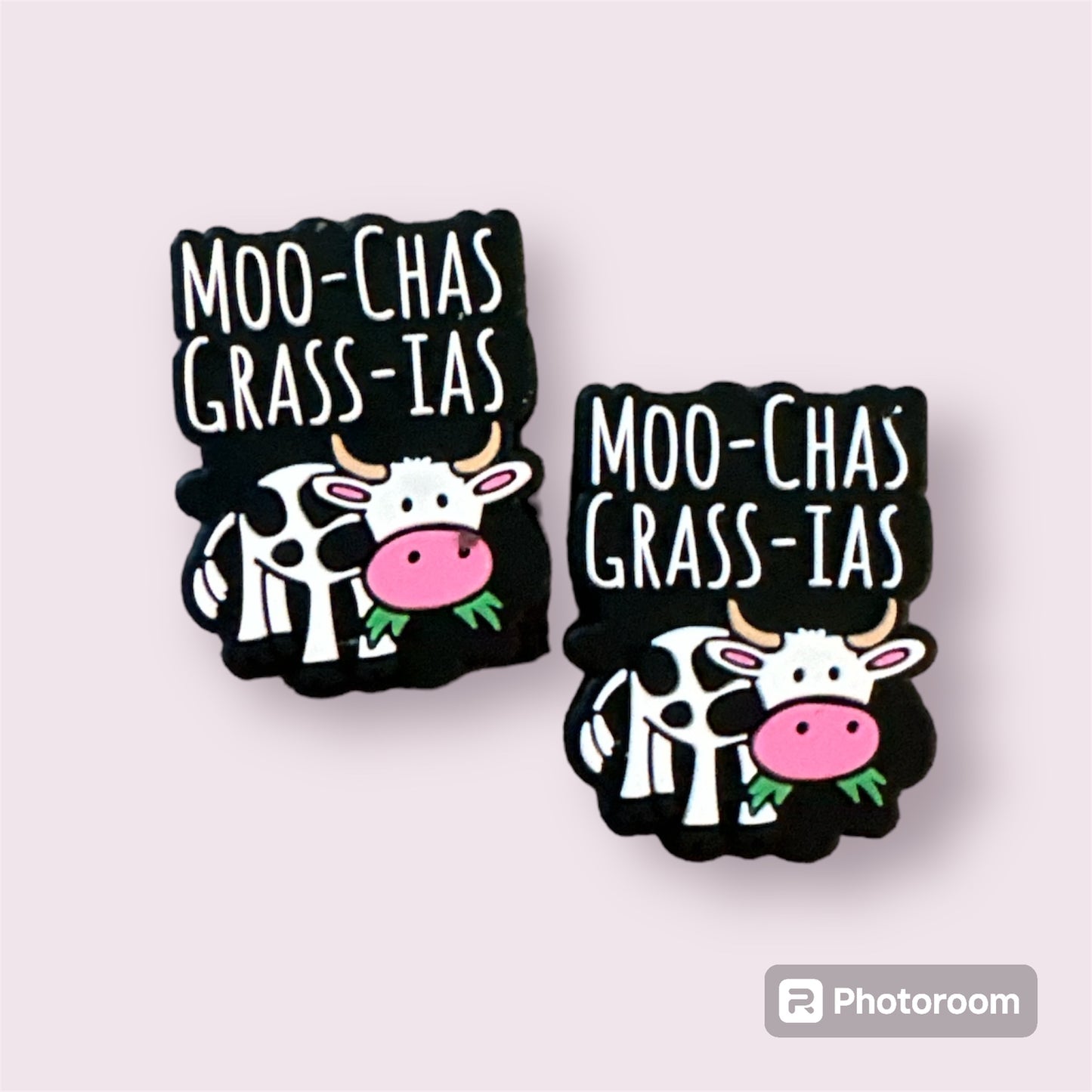 Moo-chas Grass-ias Cow Silicone Focal Bead