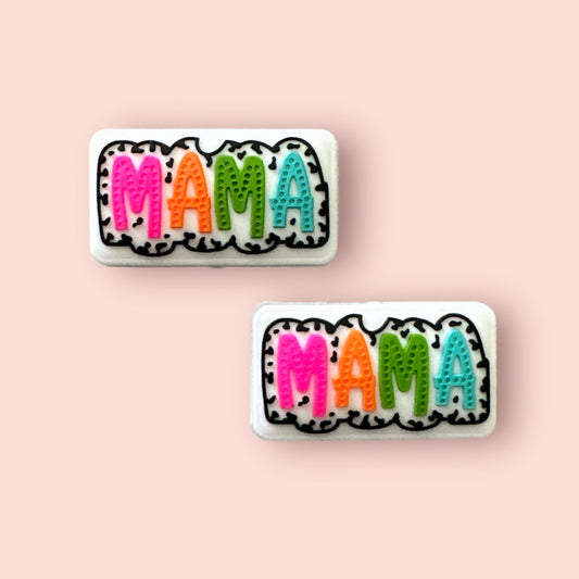 Mama Bright Colors Silicone Focal Bead