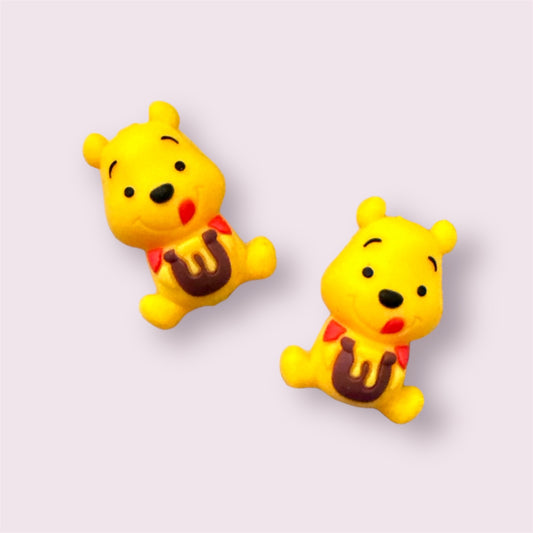 3D Winnie The Pooh Silicone Focal Bead Silicone Focal Bead