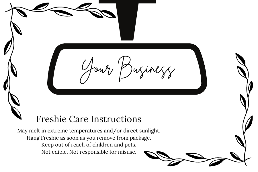 Freshie Stickers Care Instructions