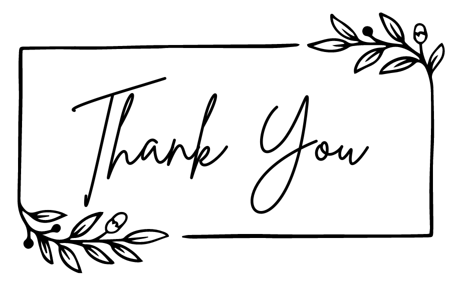 Thank You Stickers 2x3 Inches - Pack of 100