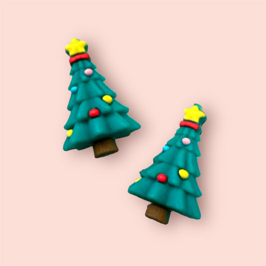 Christmas Tree 3D Silicone Focal Bead