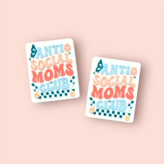 Anti Social Moms Club Silicone Focal Bead