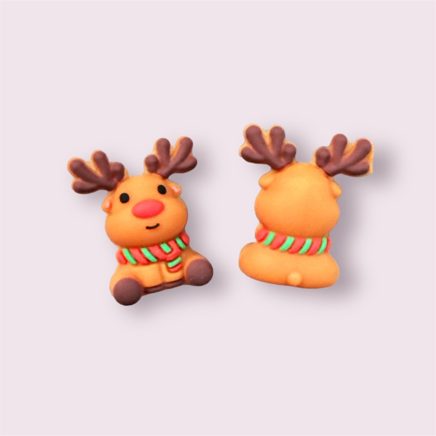 Reindeer 3D Christmas Silicone Focal Bead