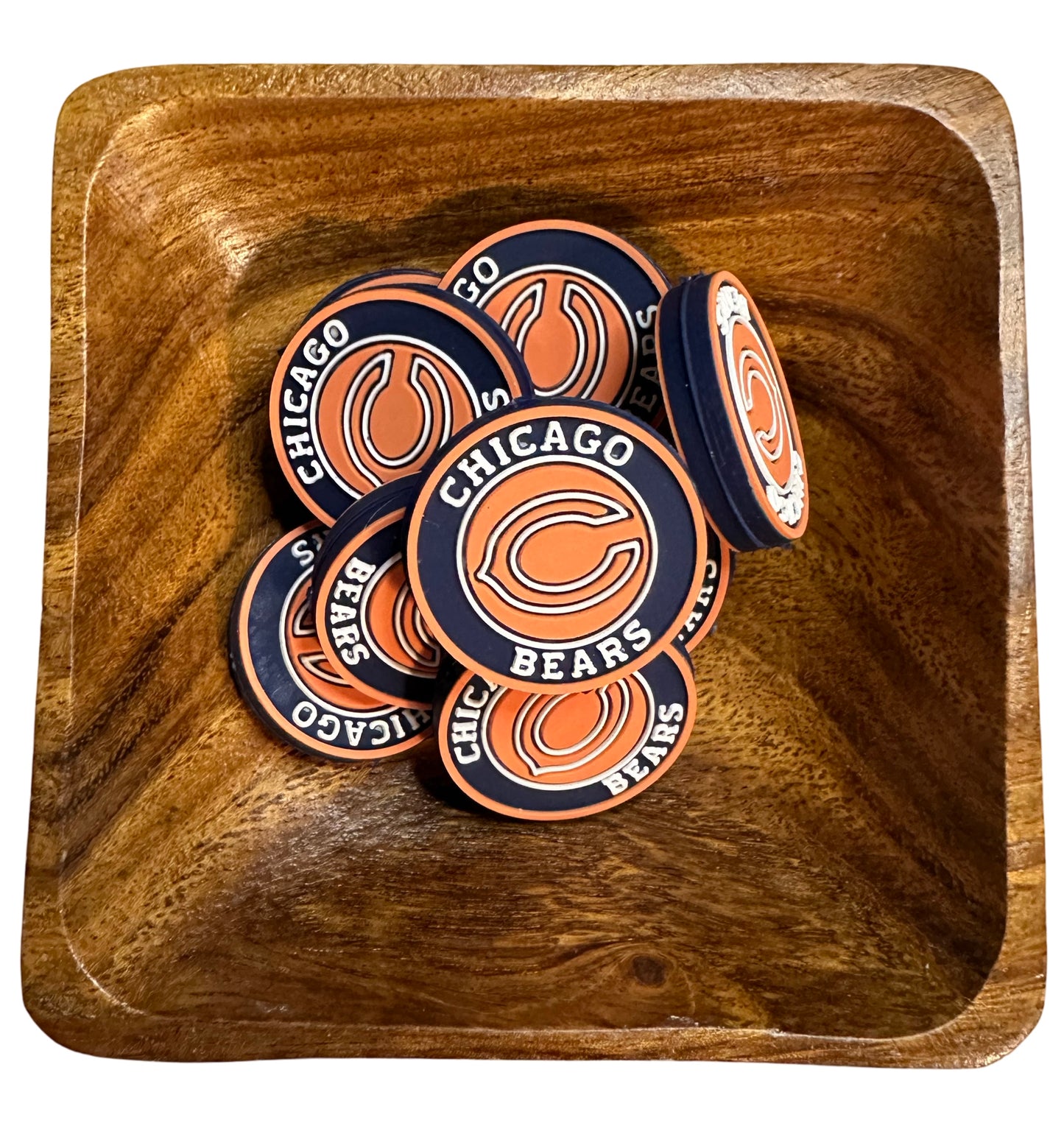 Chicago Bears Silicone Focal Bead