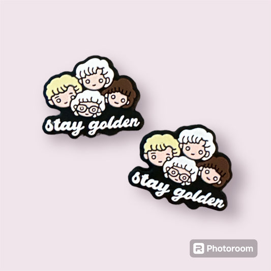 Stay Golden Golden Girls Silicone Focal Bead