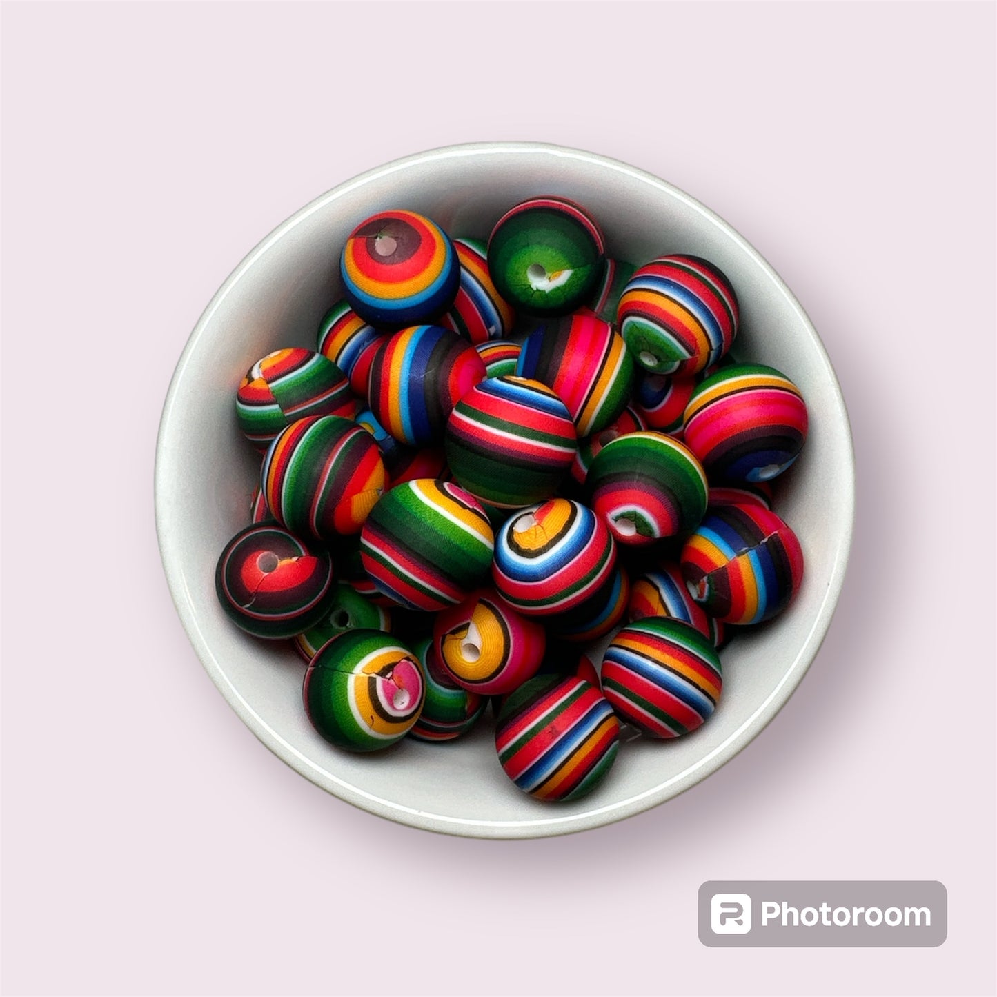 Classic Serape 15mm Silicone Bead