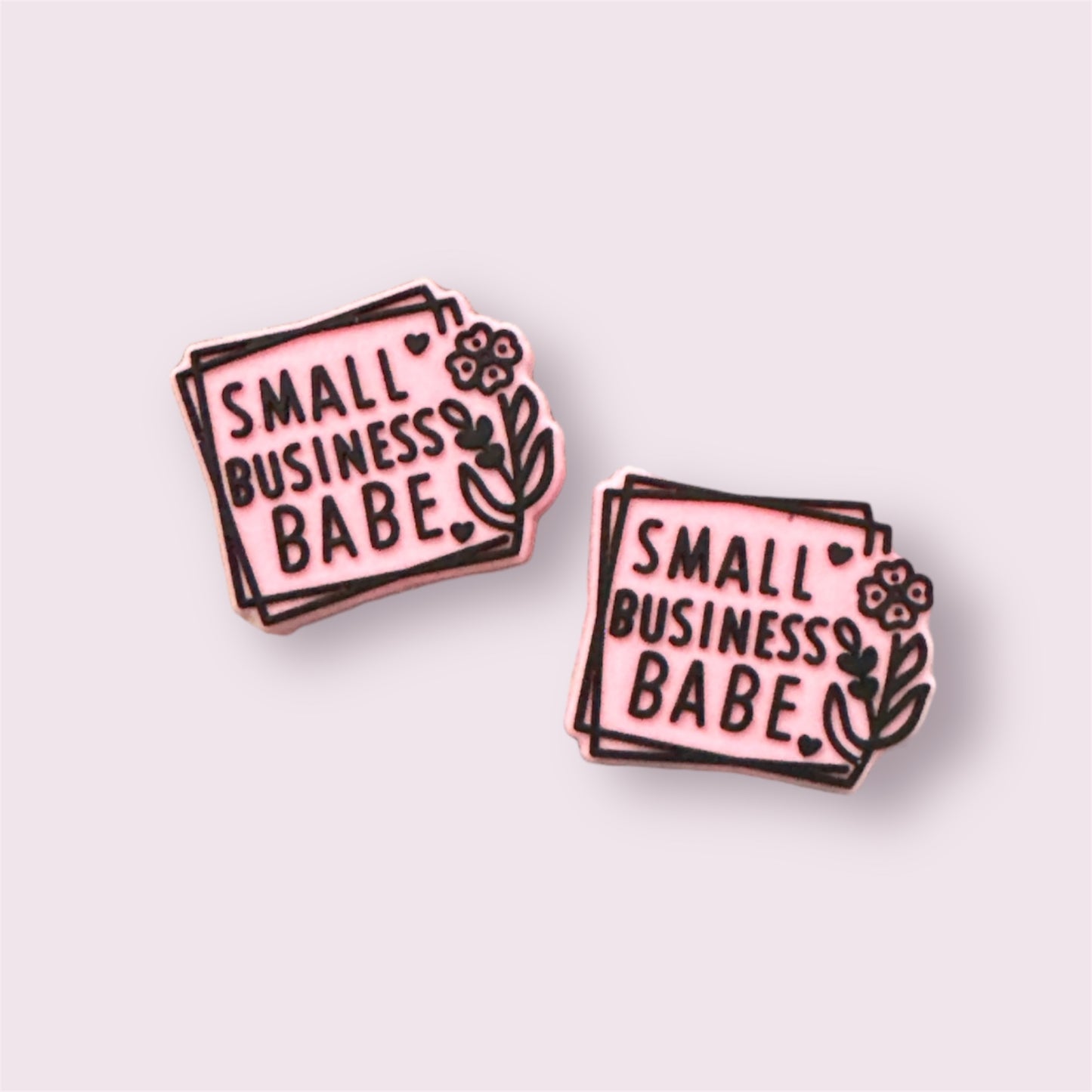 Small Business Babe Silicone Focal Bead