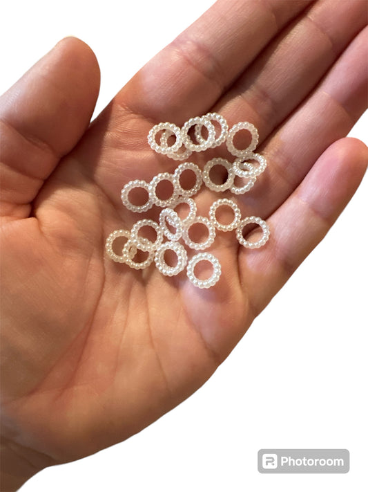 Acrylic Pearl Spacers 10mm Spacers - 20 pack Bead Spacers