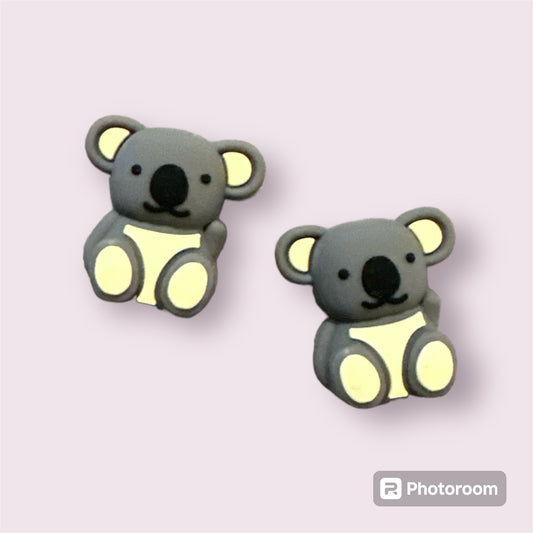 Koala 3D Silicone Focal Bead